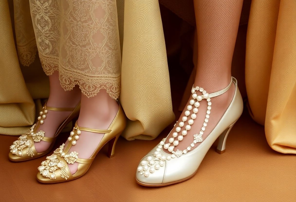 Historical bridal shoes through the ages
