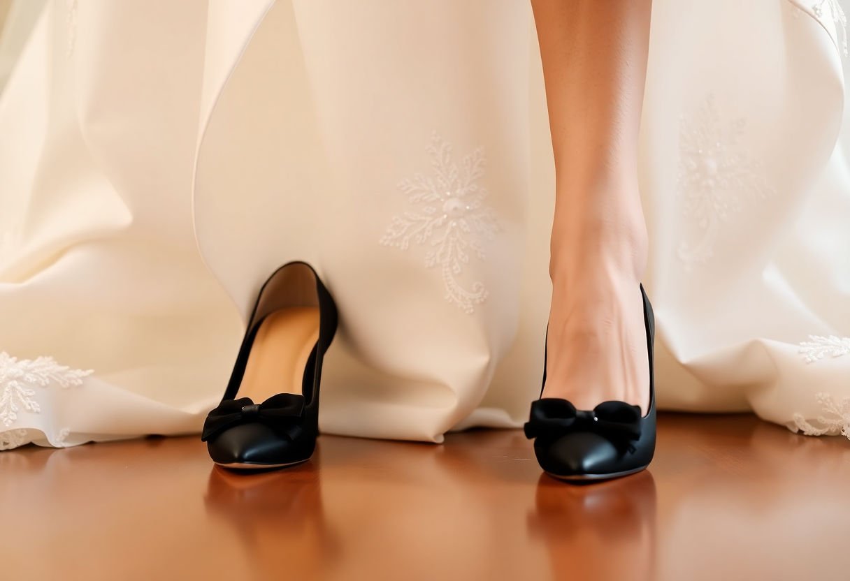 Elevate Your Bridal Look: Why Black Shoes Are Perfect for Your Wedding Dress