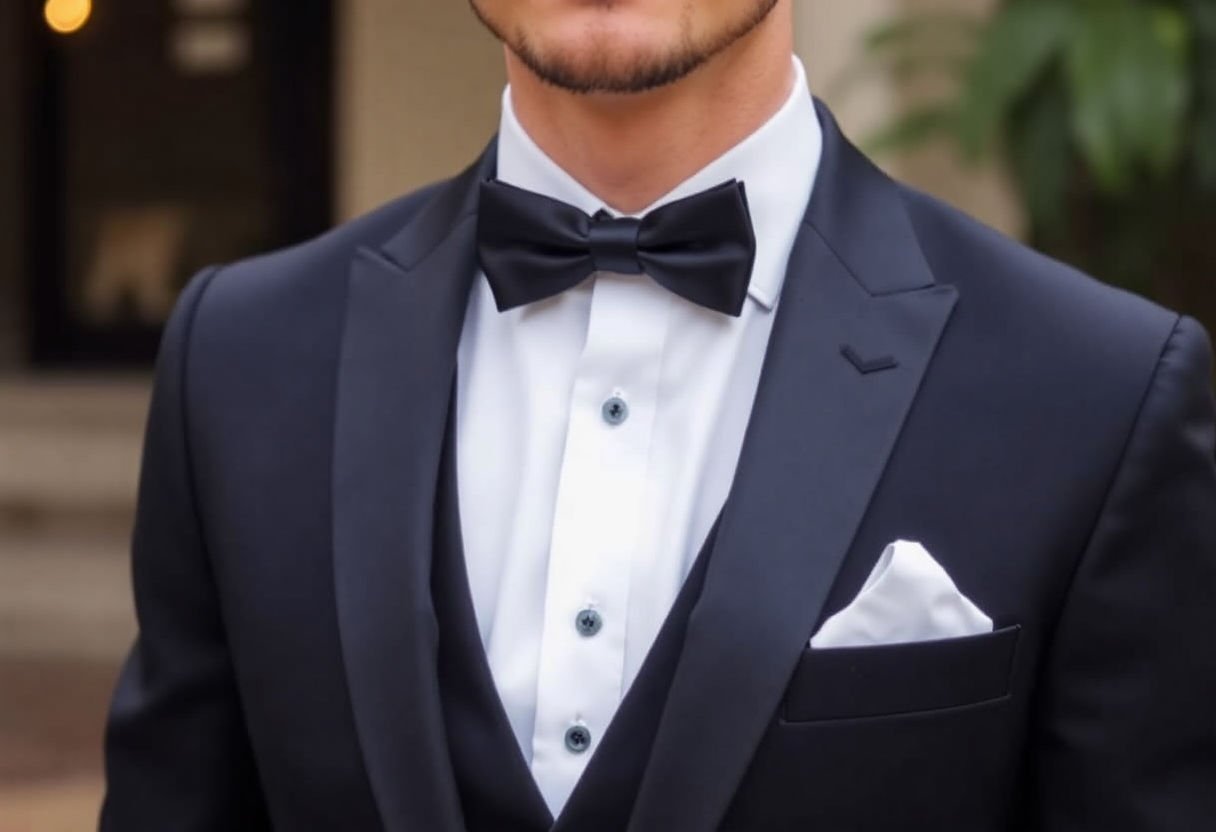 Don'ts for black tie wedding attire