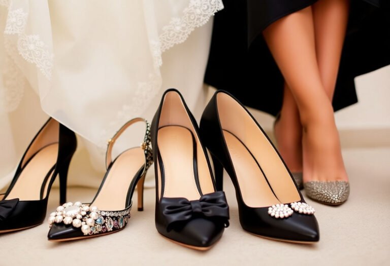 Perfect Shoe Pairings for Your Black Dress at a Wedding