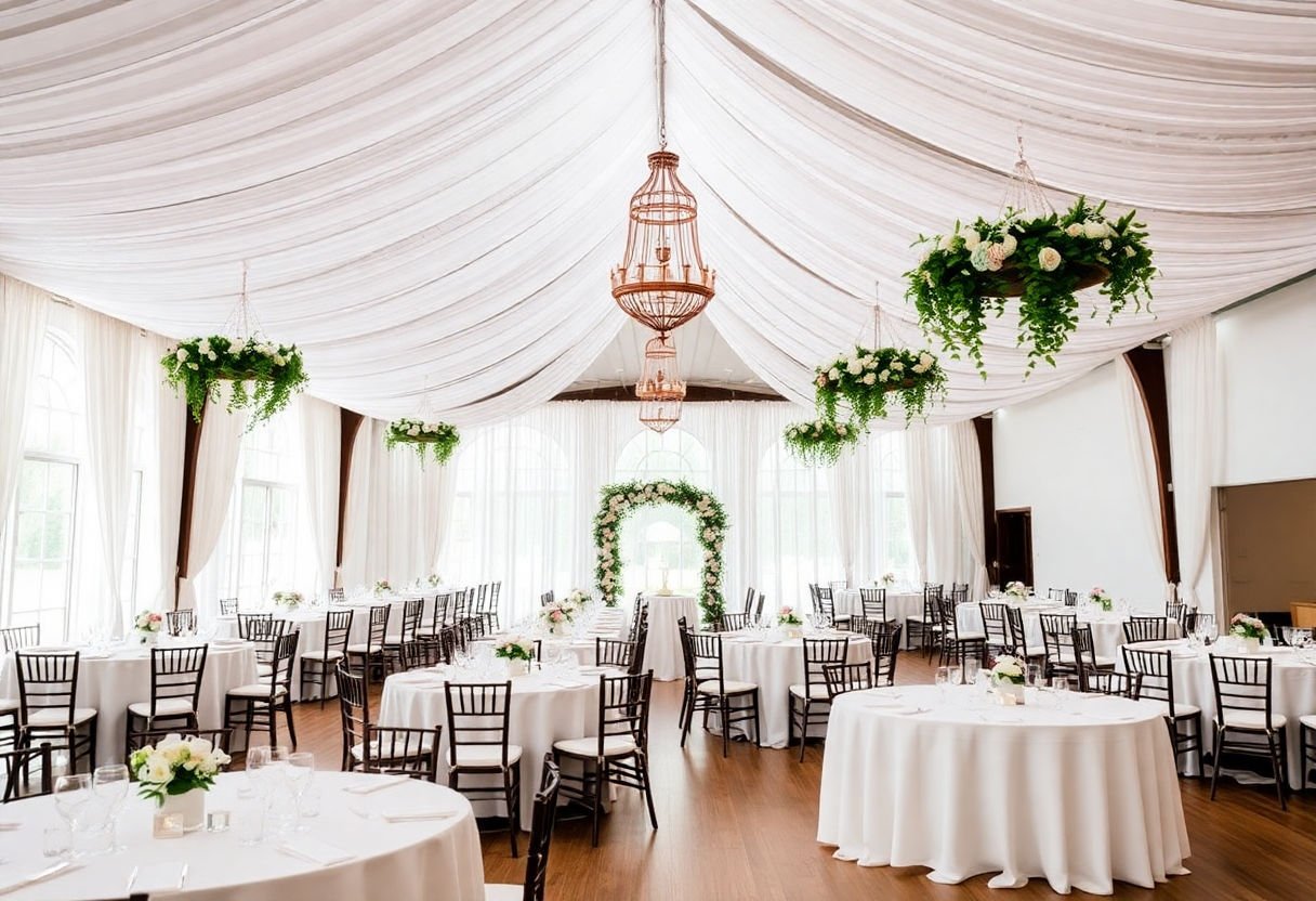 Different wedding venue settings