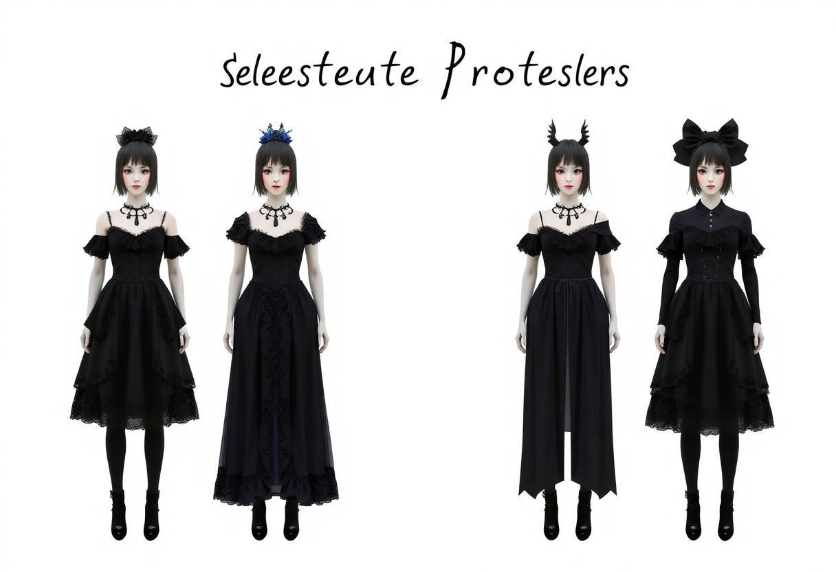Customization options for gothic dresses