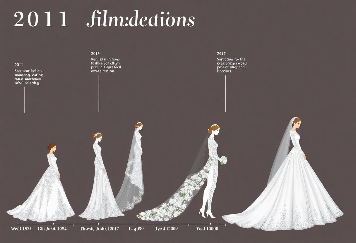Timeline of bridal fashion evolution